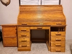 Vintage Roll-top Desk Set