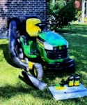 John Deere D140 Lawn Tractor - Sold As-Is