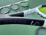 TENNIS RACKETS: Wilson Blades, Head Gravitys,