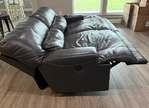 Ashley Furniture Leather Reclining Couch Set