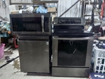 Set of 3 Lg black stainless steel appliances