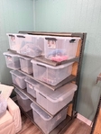 Retail Store shelving/hanging racks display on wheels