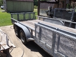 16 ft. Galvanized Lowboy Trailer