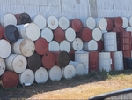 55 Gallon metal barrels