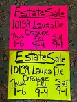 Orange Estate Sale! Modern with a Splash of Antiques! May 21-23