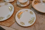 Elegant Fluted Royal Albert Golden Rose China