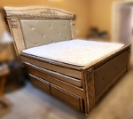 King Sized Bed w/ Mattress Set 
(Ashley's Brand)