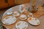 Elegant Fluted Royal Albert Golden Rose China