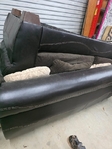 Leather sectional sofa