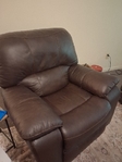 Electric leather recliner