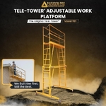 TeleTower adjustable work platform scaffolding