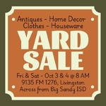 Moving (in) Sale - Yard Sale