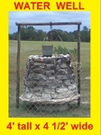 Stone Water Well, Petrified Wood, Waterfall Rock