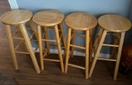 Wooden Bar Stools