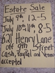 Estate Sale in Winnie