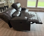 Ashley Furniture Leather Reclining Couch Set