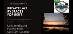 RV Spaces on a HUGE Private Lake