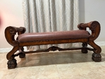 Ashley furniture carved bench