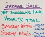 Garage Sale - Multi-Family