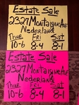 2327 Montaigne Ave - Nederland Estate Sale  10/22 - 10/24