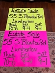 Well Known Lumberton Family Estate Sale Sept 24 - 26th!