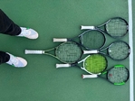 TENNIS RACKETS: Wilson Blades, Head Gravitys,