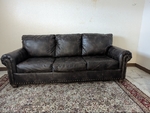Leather brown couch for sale
