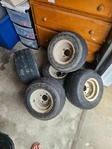 (5) Used Golf Cart Wheels
