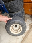 (5) Used Golf Cart Wheels