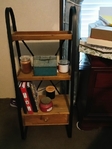 Shelf, quilt rack and picture