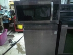 Set of 3 Lg black stainless steel appliances